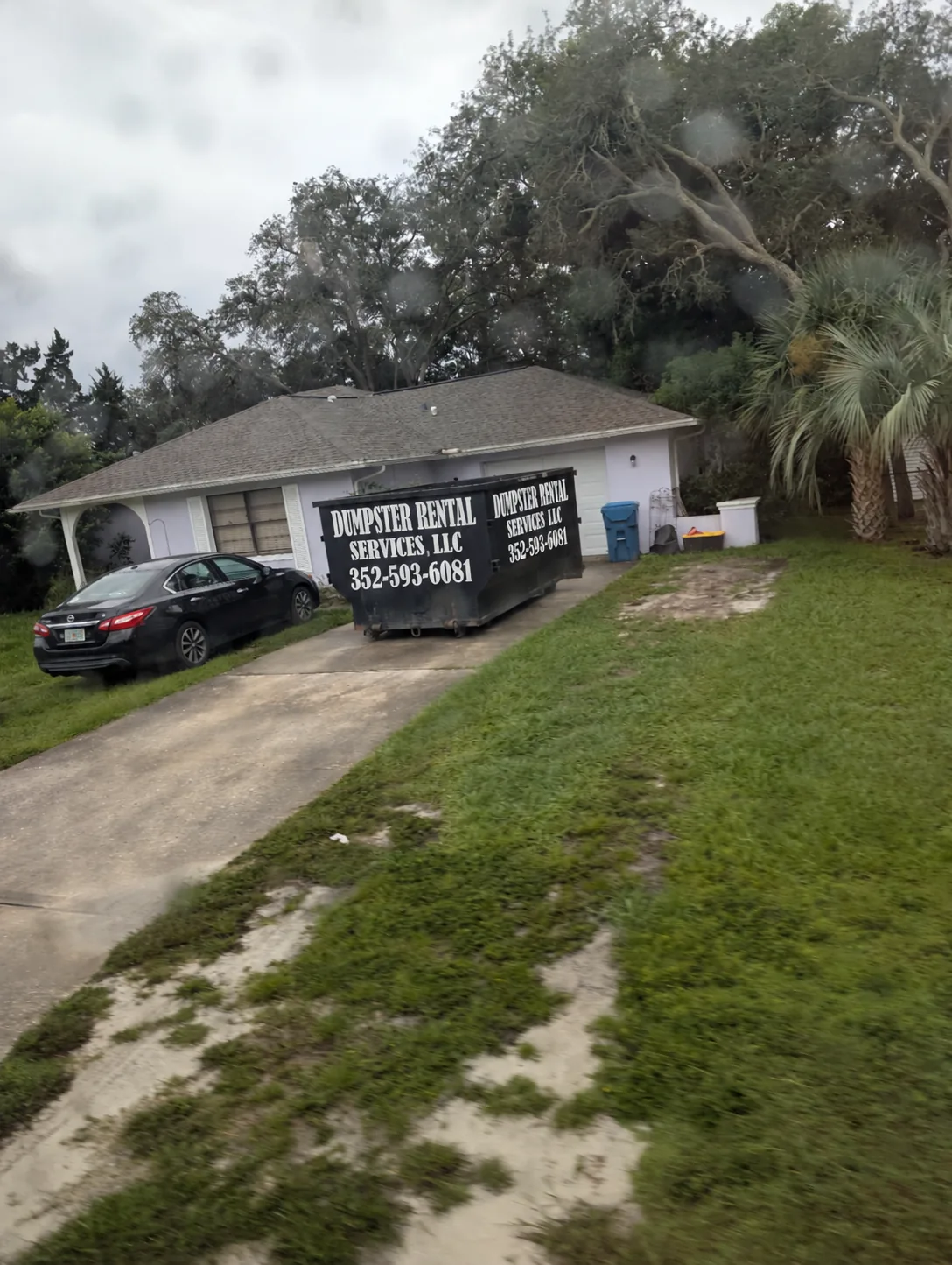 16 yard black Dumpster Rental Services roll-off dumpster